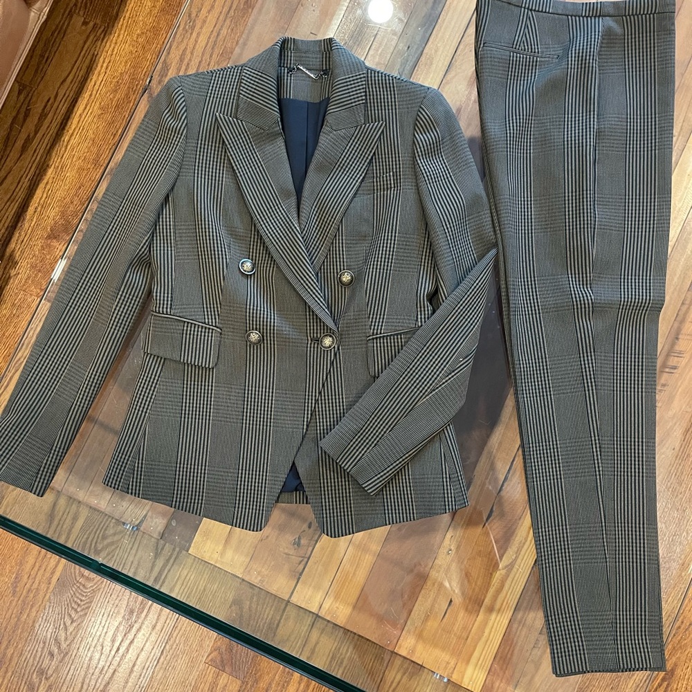 Plaid suit Elie Tahari